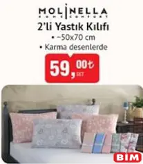 MOLİNELLA YASTIK KILIFI 2’Lİ MOLİNELLA YASTIK KILIFI 2’Lİ
